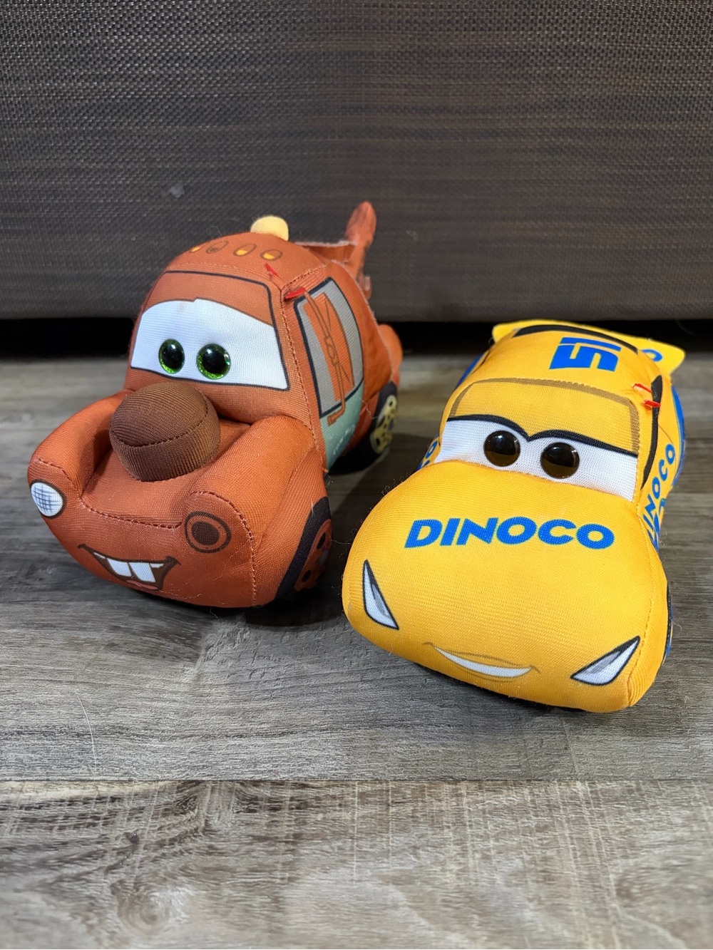 Disney Cars Plush Set - Yellow and Rust Mater & Cruz Ramirez